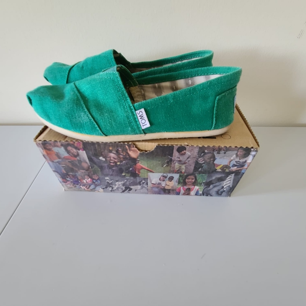 Toms Classic Shoes Earthwise Green W 6.5 - Picture 2 of 6